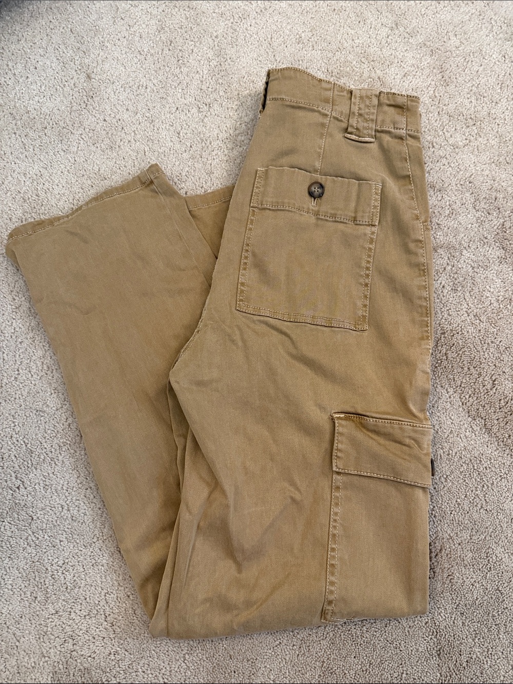 Joie Tan Boot-Cut Cargo Pants
